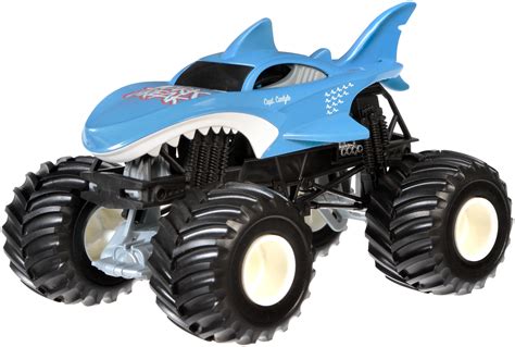 Hot Wheels Monster Jam 1:24 Scale Shark Wreak Vehicle - Walmart.com ...