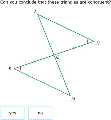 IXL - SSS, SAS, ASA, and AAS Theorems (Geometry practice)