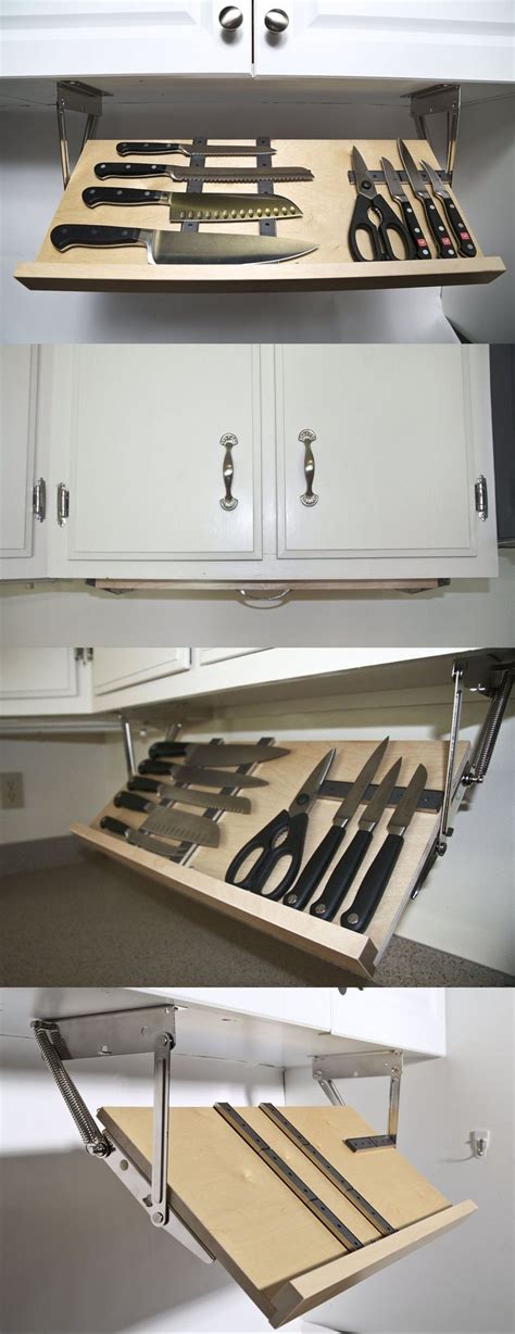 Under Cabinet Magnetic Knife Rack | Home, Home diy, Kitchen storage