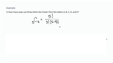 Combinations Formula and Example - YouTube