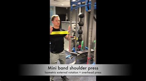 Mini band shoulder press - YouTube