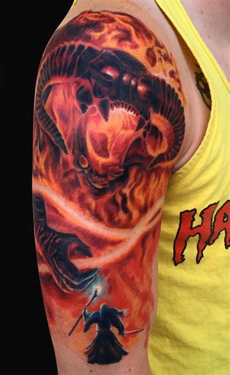 Balrog Lord of The Rings Tattoo by Jamie Lee Parker: TattooNOW