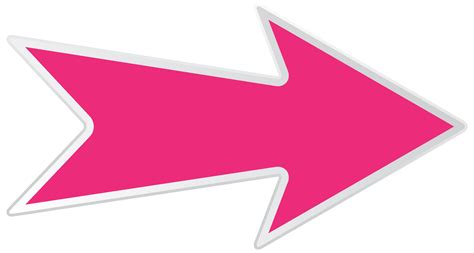 Pink Right Arrow Transparent PNG Clip Art