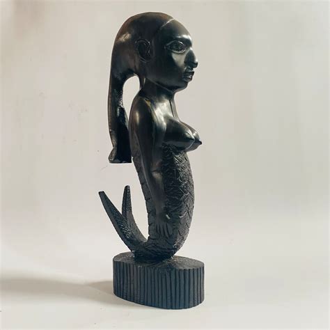 Vintage Ebony African MAMI WATA Mermaid Sculpture Beautiful - Etsy