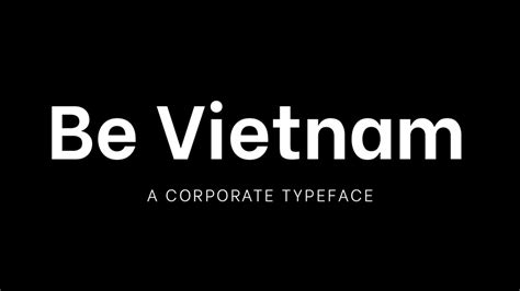 Be Vietnam font | free download for WEB