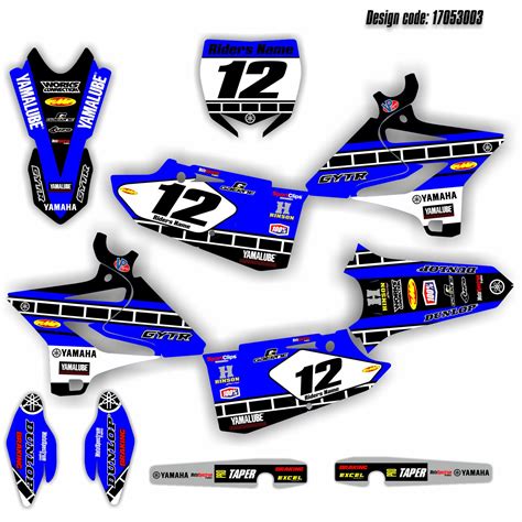 Graphics kit stickers decals for YAMAHA yz 125 250 2015 2016 | Etsy