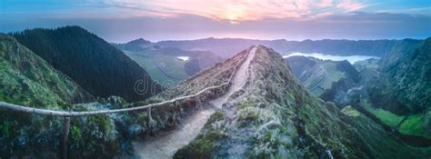 Mountain Landscape Ponta Delgada Island, Azores Stock Photo - Image of ...