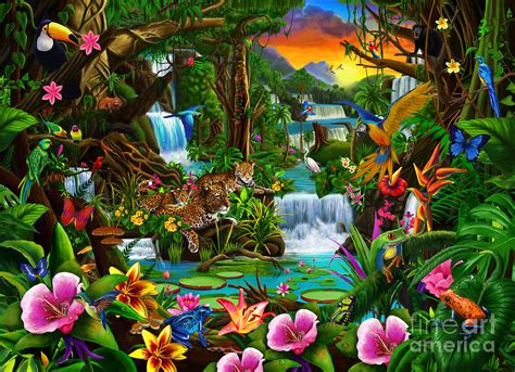 Tropical Rainforest Drawing at GetDrawings | Free download