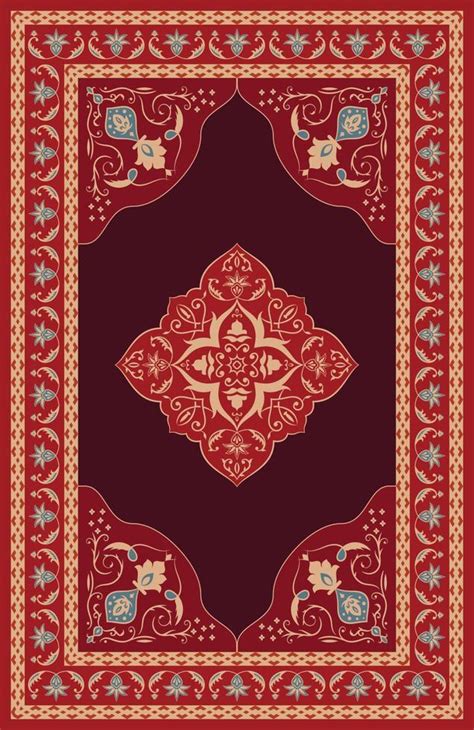 Persian turkish damask pattern rug carpet 12005067 Vector Art at Vecteezy