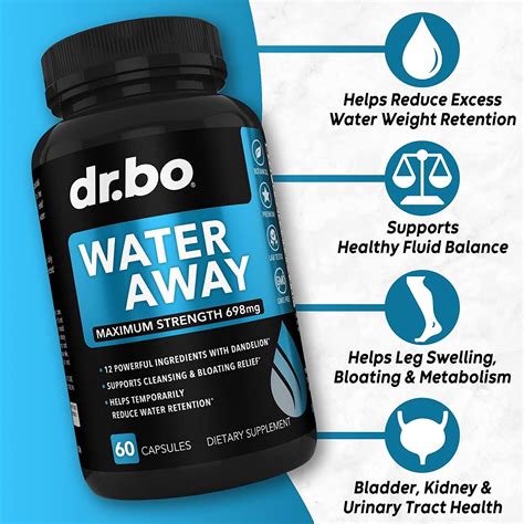 Water Pills Diuretics for Water Retention - Natural Water Away Pills ...