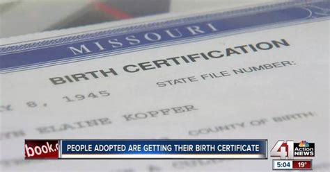 MO adoptees receive original birth certificates