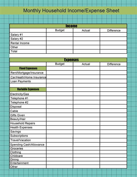 Rental Income And Expense Worksheet — db-excel.com