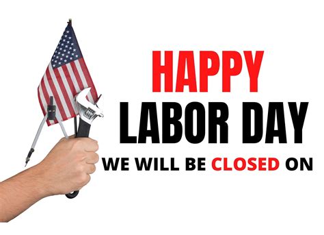 Labor Day Closed Sign Template