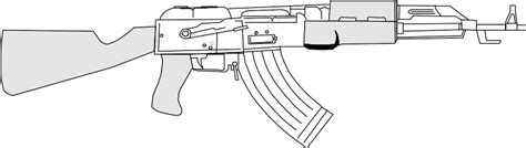 Ak47 Clip Art at Clker.com - vector clip art online, royalty free ...