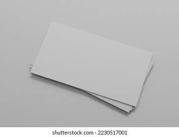 Mockup Blank White Business Card On Stock Illustration 2230517001 ...