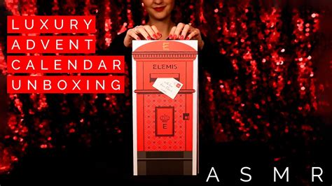 ASMR Unbox Elemis Advent Calendar 2023 - Tapping No Talking - YouTube