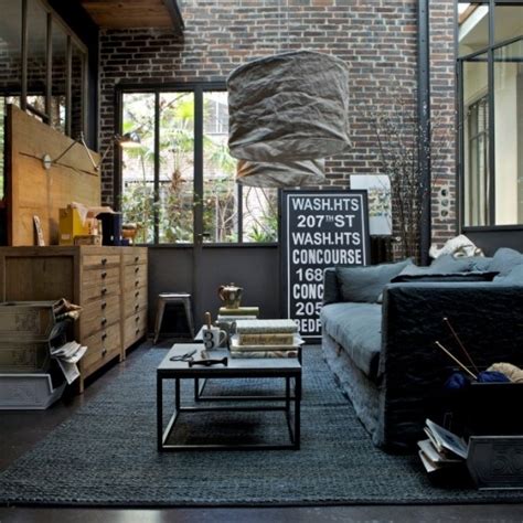 30 Stylish And Inspiring Industrial Living Room Designs - DigsDigs