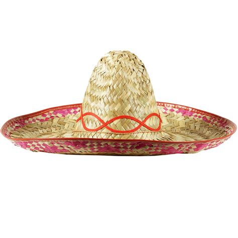 Mexican Style Amegio Sombrero Straw Hat Stag Night Fancy Dress Accessory