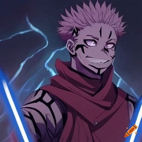 Fan art of sukuna as a dark jedi