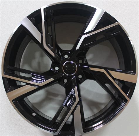 20 Inch Audi RS Style Rims Black Machined Wheels | Elite Custom Rims