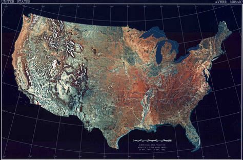 Us Topographic Map 3d