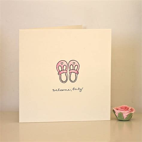 handmade newborn baby card by chapel cards | notonthehighstreet.com