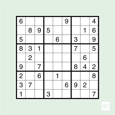 Free Printable Easy Sudoku