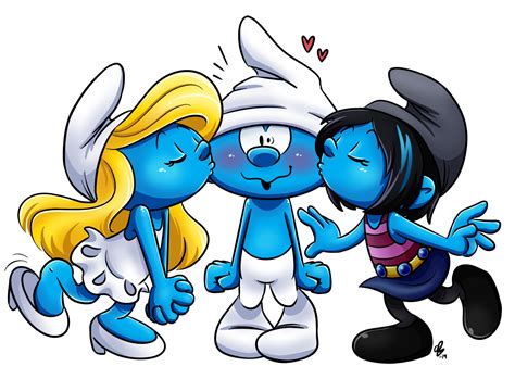 Kissy Clumsy by Shini-Smurf on DeviantArt | Smurfs drawing, Smurfs ...