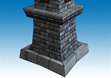 Archer Tower 3D Model Game ready .max .obj .3ds .fbx .dxf .dwg ...