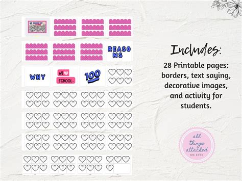 100th Day of School Bulletin Board Printable 100th Day Bulletin Board ...