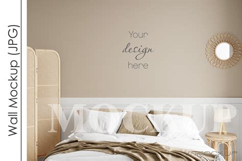 Bedroom Wall Mockup, Blank Wall Mockup Graphic by VNmockup · Creative ...