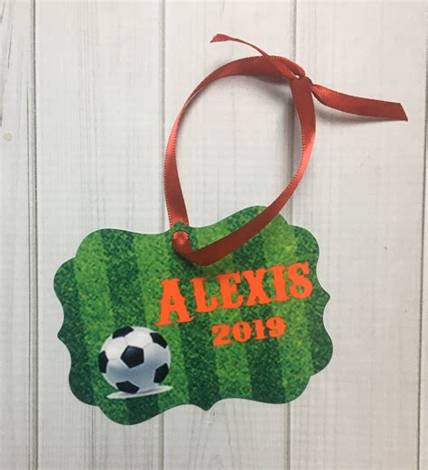 Personalized Soccer Ornament | Etsy