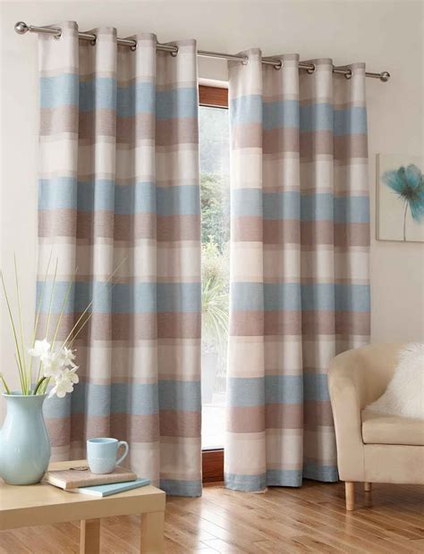 Blue And Brown Living Room Curtains