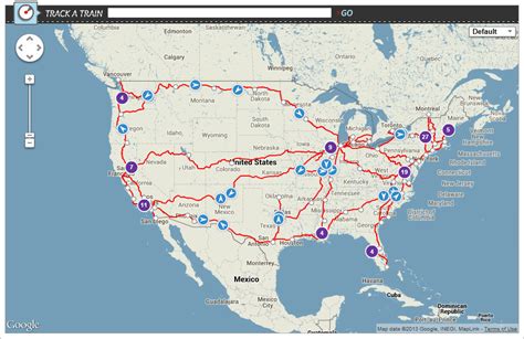 Amtrak Map