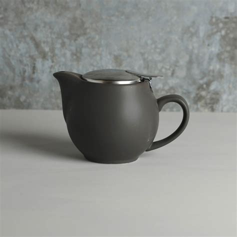 Classic Ceramic Tea Pot (300ml) with strainer - Ripple Effect Tea Co.