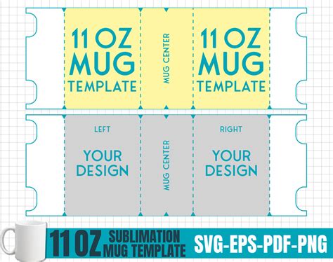 11oz Mug Template - Printable Word Searches