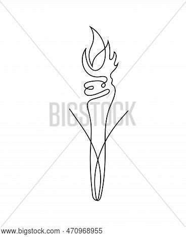 Continuous Line Vector & Photo (Free Trial) | Bigstock