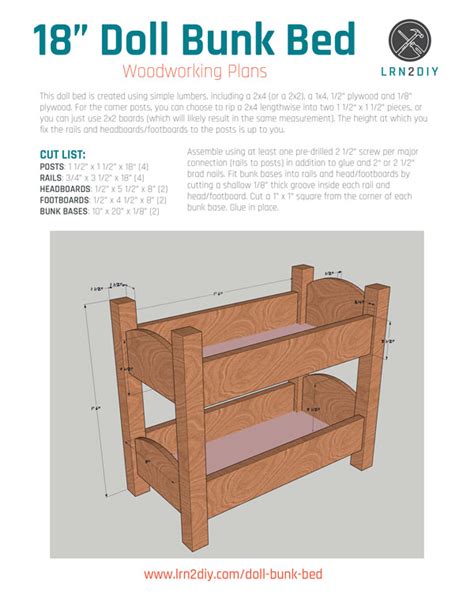 How to Build an American Girl Doll Bunk Bed – LRN2DIY