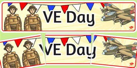 VE Day Display Banner - ve day, Victory, World War