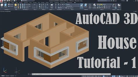 AutoCAD 3D House Modeling Tutorial - 1 - YouTube