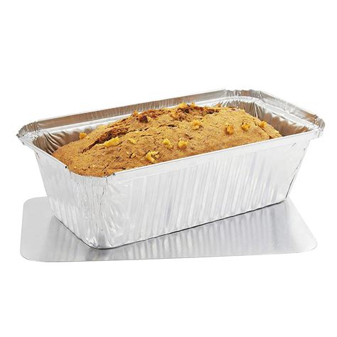 Juvale Loaf Pans with Lid (50 Pack) Disposable Aluminum Foil Bread ...