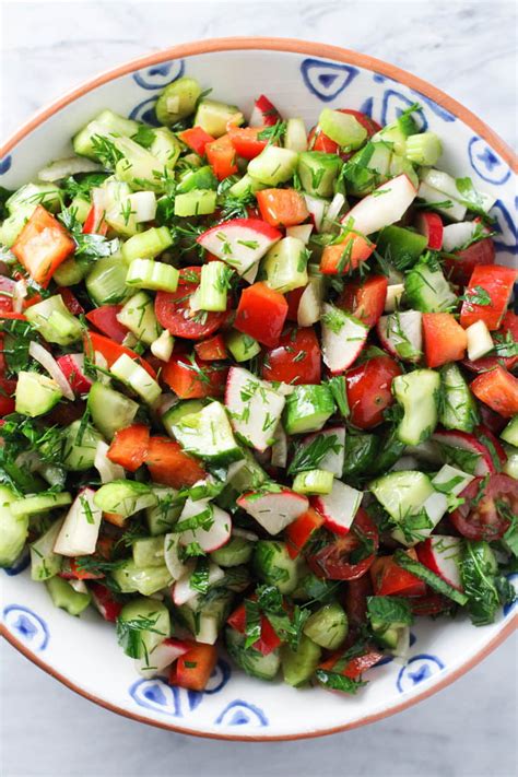 Fresh Vegetable Salad Recipe | MariaUshakova.com