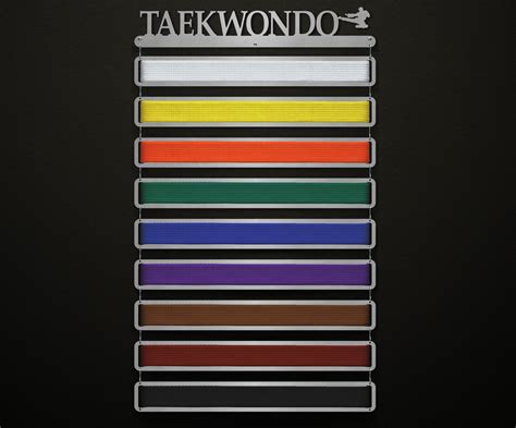 Taekwondo Belt Display - Male | Sport & Running Medal Displays | The ...