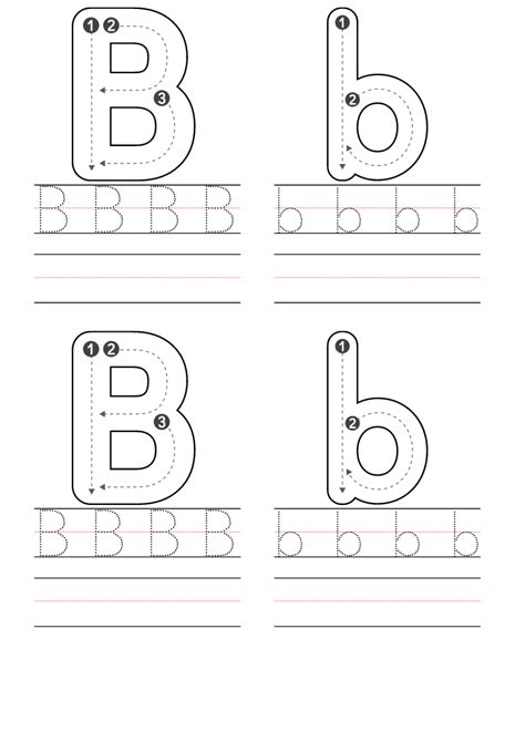 Free Kindergarten Letter B Worksheets Printable PDF