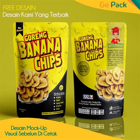 Desain Kemasan Keripik Pisang - 54+ Koleksi Gambar