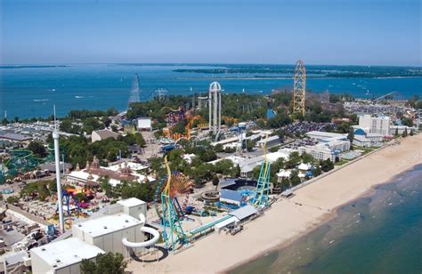 Aerial of Cedar Point - Sandusky, Ohio. | Cedar point, Best amusement ...