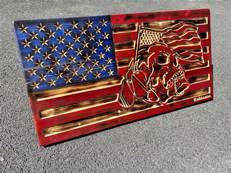 American Flag Wall Art, Wooden American Flag, Wood USA Flag, Patriotic ...