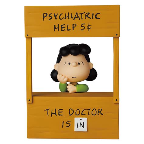 Medicom UDF Peanuts Series 12 Psychiatric Help Lucy Figure brown