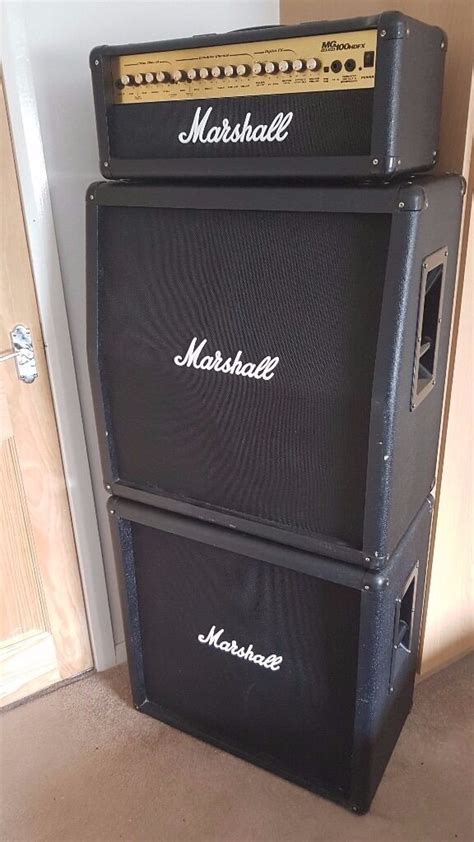 Marshall Full Stack Guitar Amp , MG100HDFX - Head, MG412B & MG412A ...