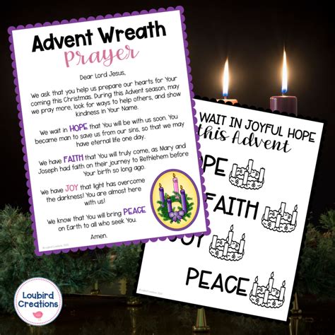 Free Advent Prayer for Catholic Kids - Loubird Creations